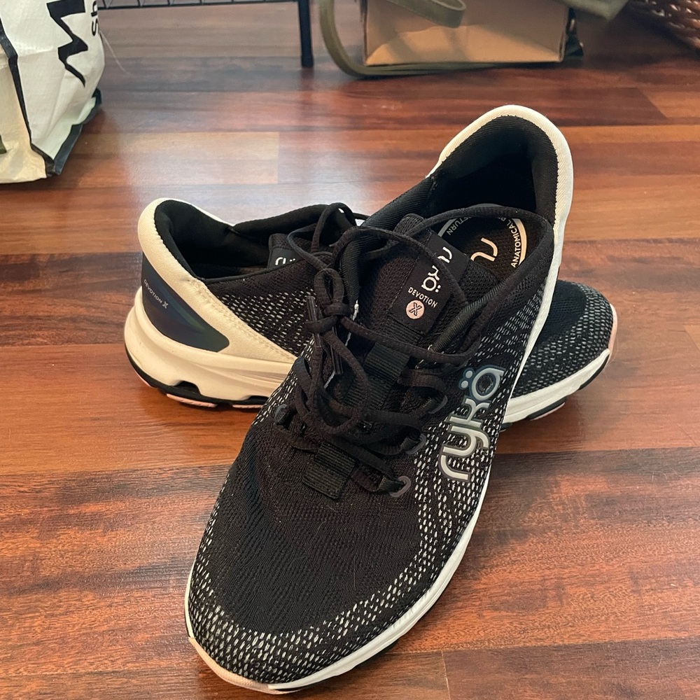 Ryka Black Performance Sneakers with Mesh Upper